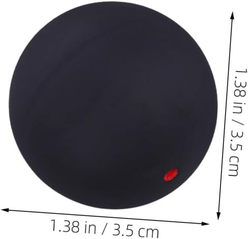 Wakauto Professional Single Dot Squash Ball 2pcs Rubber Training Balls for Indoor and Outdoor Practice, Reaction Training Equipment for Squash Athletes and Hand-Eye Coordination in Saudi Arabia