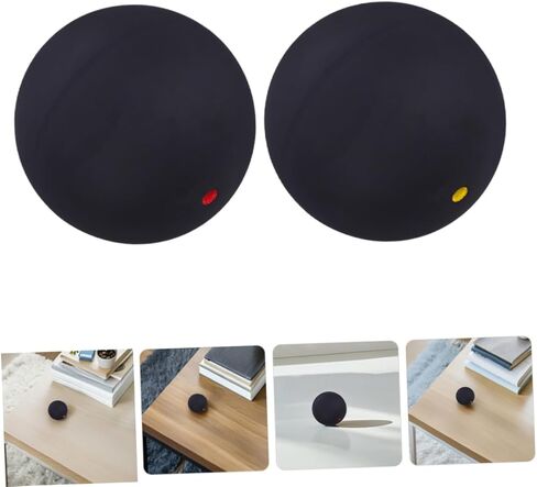 Wakauto Professional Single Dot Squash Ball 2pcs Rubber Training Balls for Indoor and Outdoor Practice, Reaction Training Equipment for Squash Athletes and Hand-Eye Coordination in Saudi Arabia