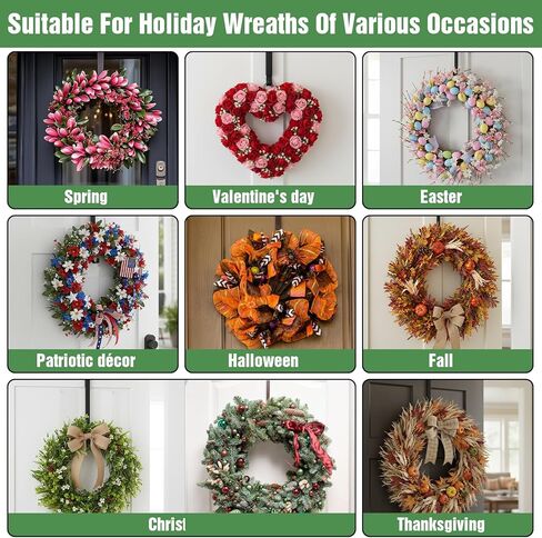 4 عبوات من خطافات المنشفة والمعاطف فوق الباب منظم للحمام، شماعة خطاف باب قابلة للتعديل من 15 إلى 25 بوصة، شماعة إكليل أمامية شديدة التحمل بدون خطافات حفر للاستخدامات المتعددة، مناسبة لغرف المراحيض in Kuwait