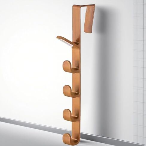 1pc Over The Door Hooks – Heavy Duty Plastic Rack for Clothes, Bags, Towels – Space Saving No Drill Storage for Closet, Bathroom, Bedroom in Saudi Arabia