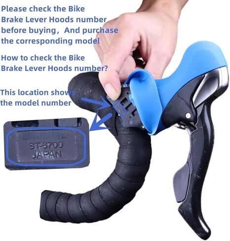 أغطية رافعة فرامل دراجة الطريق متوافقة مع Shimano Ultegra ST-6700/ST-6703، زوج من الأسود، مقاس واحد in Kuwait
