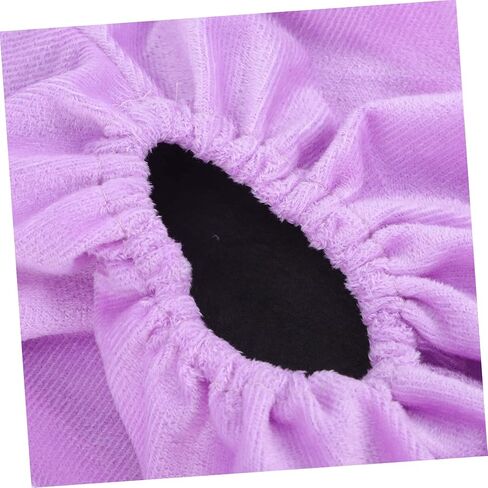 UPKOCH 2pairs Bowling Shoe Covers Elastic Band Slip Fuzzy Protectors for Indoor Use Adult Silver Grey Grape Purple and Washable Bowling Supplies in Saudi Arabia