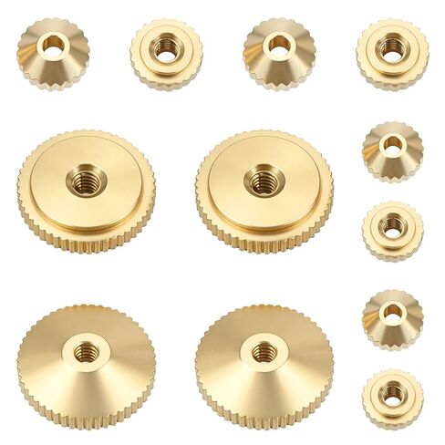 12 PCS Brass Clock Hand Nut Assortment, Clock Hand Assortment, Clock Parts for Wall Clocks, Table Clocks, Grandfather Clocks with 5/6/10mm in Saudi Arabia