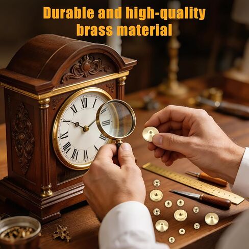 12 PCS Brass Clock Hand Nut Assortment, Clock Hand Assortment, Clock Parts for Wall Clocks, Table Clocks, Grandfather Clocks with 5/6/10mm in Saudi Arabia