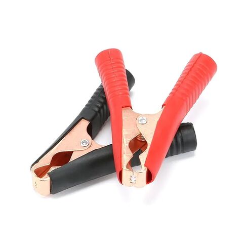 100A Car Battery Clamps Clips Red Black Electrical Connection Terminals Wire Test 90 * 75mm Plugs Power 1Pcs(Red) in Saudi Arabia