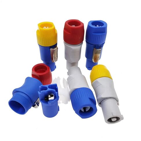 1Pcs Power Connector 3 Pins 20A 250V Speaker Cable Male(Blue-Grey Body) in Saudi Arabia