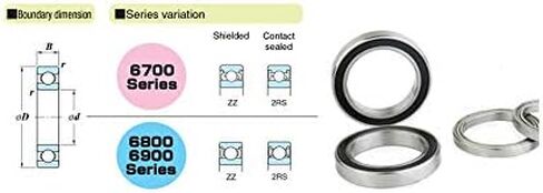 منتجات نقل الطاقة 6808-2RS تحمل ABEC-1 محامل كروية رقيقة القسم 6808 2RS الأخدود العميق 6808RS 61808RS الدقة 40x52x7 مم in Kuwait