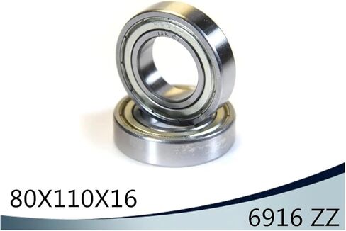 6916ZZ ABEC-1 80x110x16MM Metric Thin Section Bearings 61916ZZ in Saudi Arabia
