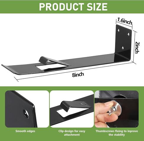 4 Pack Owl Mounting Bracket – Metal Bracket with Secure Clip Heavy Duty Owl Attachment Post Mount for Plastic Garden Owls in Kuwait