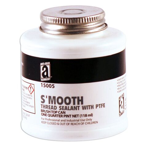 S'MOOTH 15005 Pipe Thread Sealant with PTFE, 1/4 Pint, White in Kuwait