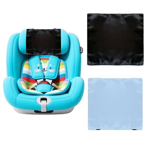 2 حزمة ساتين مقعد السيارة مسند رأس للرضع ، واقي من حرير الحرير واقي شعر لمقاعد السيارات الرضع والعروب الطيران ، تقليل البقع الفريز والصلع (الرمادي والوردي) in Kuwait