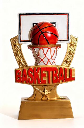 6.5inch Basketball Trophy Small Basketball Trophy Award Resin Basketball Trophy for Basketball Sport Plaque Basketball Contest Basketball Team Prize Gift Trophies for Competition in Saudi Arabia