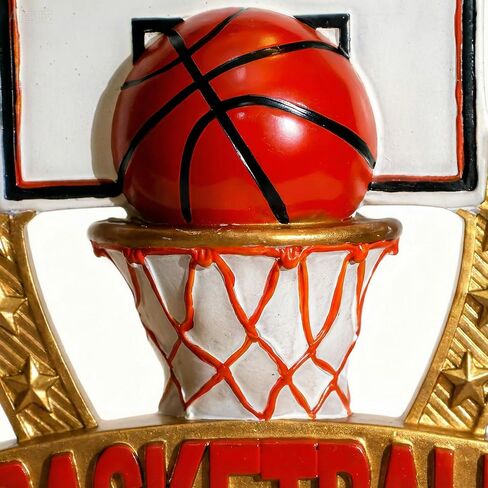 6.5inch Basketball Trophy Small Basketball Trophy Award Resin Basketball Trophy for Basketball Sport Plaque Basketball Contest Basketball Team Prize Gift Trophies for Competition in Saudi Arabia