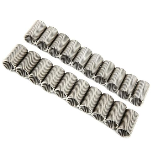 20PCS M14 x 1.5 x 3D SUS304 Wire Thread Inserts, High Strength Stainless Steel Screw Sleeve Repair Kit, Enhance Thread Wear for Aluminum Alloy, Zinc Alloy Materials in Kuwait
