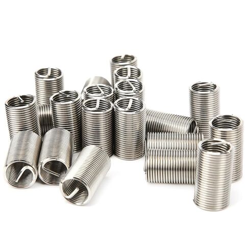 20PCS M14 x 1.5 x 3D SUS304 Wire Thread Inserts, High Strength Stainless Steel Screw Sleeve Repair Kit, Enhance Thread Wear for Aluminum Alloy, Zinc Alloy Materials in Kuwait