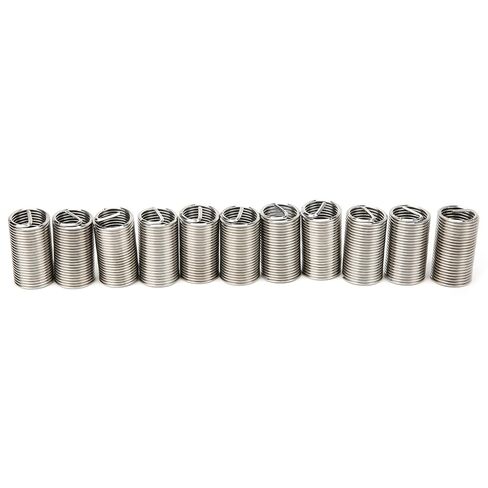 20PCS M14 x 1.5 x 3D SUS304 Wire Thread Inserts, High Strength Stainless Steel Screw Sleeve Repair Kit, Enhance Thread Wear for Aluminum Alloy, Zinc Alloy Materials in Kuwait