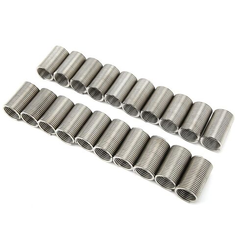 20PCS M14 x 1.5 x 3D SUS304 Wire Thread Inserts, High Strength Stainless Steel Screw Sleeve Repair Kit, Enhance Thread Wear for Aluminum Alloy, Zinc Alloy Materials in Kuwait