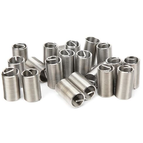 20PCS M14 x 1.5 x 3D SUS304 Wire Thread Inserts, High Strength Stainless Steel Screw Sleeve Repair Kit, Enhance Thread Wear for Aluminum Alloy, Zinc Alloy Materials in Kuwait