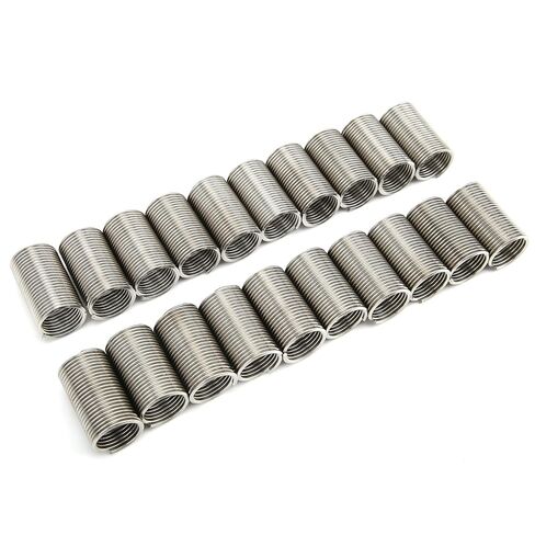 20PCS M14 x 1.5 x 3D SUS304 Wire Thread Inserts, High Strength Stainless Steel Screw Sleeve Repair Kit, Enhance Thread Wear for Aluminum Alloy, Zinc Alloy Materials in Kuwait