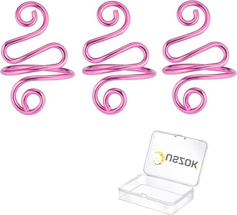 4 قطع حلقات شد كروشيه للكروشيه، حلقة شد كروشيه قابلة للتعديل لخيط غزل القط لإكسسوارات حلقة الحياكة اليدوية لإصبع الكروشيه مع صندوق للنساء in Kuwait