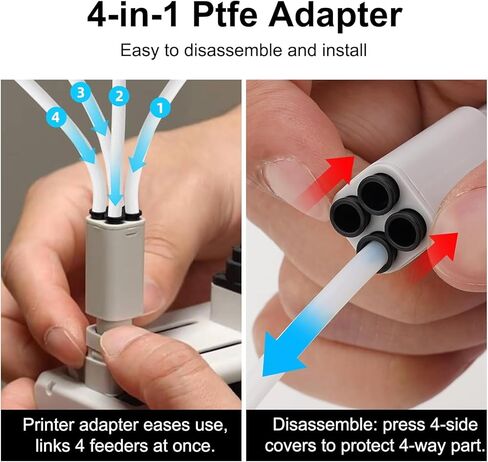 محور خيوط A1/A1 Mini AMS Lite، محور خيوط 5 اتجاهات متوافق مع Bambu Lab A1/A1 Mini AMS Lite System ملحقات طباعة متعددة الألوان قطع غيار موصلات أنابيب AMS in Saudi Arabia