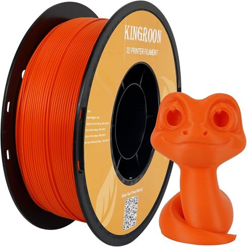 Kingroon High Speed PLA 3D Printer Filament 1.75mm, 3D Printer Rapid Filament for 30-600mm/s Hyper Printing Filament, Dimensional Accuracy +/- 0.03 mm, 1kg Plastic Spool(2.2lbs) (White) in Saudi Arabia