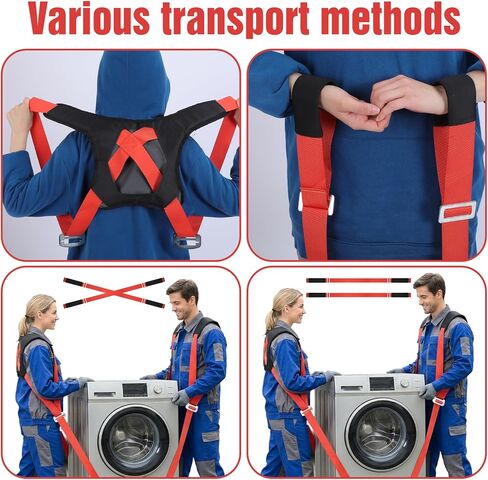 الأشرطة المتحركة نظام رفع وتحريك لشخصين لنقل الأشياء الثقيلة التي يصل وزنها إلى 880 رطلاً بكفاءة وأمان ومناسبة لرفع ونقل الخزانات والأرائك والأثاث in Kuwait