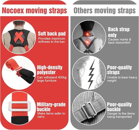 الأشرطة المتحركة نظام رفع وتحريك لشخصين لنقل الأشياء الثقيلة التي يصل وزنها إلى 880 رطلاً بكفاءة وأمان ومناسبة لرفع ونقل الخزانات والأرائك والأثاث in Kuwait