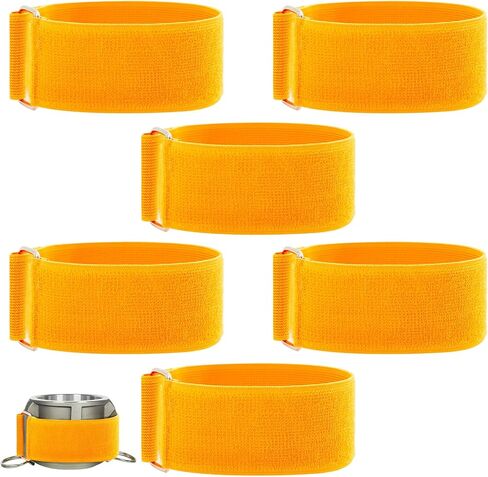 مجموعة من 6 قطع من SATINIOR مقاس 2 بوصة × 18.5 بوصة وشريط فيلكرو قابل للتعديل مع إبزيم معدني وحزام أمان قابل لإعادة الاستخدام وأشرطة تأمين متعددة الأغراض من النايلون تناسب تركيب أخدود الكاميرا مقاس 3 بوصات in Kuwait