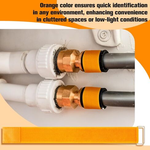 مجموعة من 6 قطع من SATINIOR مقاس 2 بوصة × 18.5 بوصة وشريط فيلكرو قابل للتعديل مع إبزيم معدني وحزام أمان قابل لإعادة الاستخدام وأشرطة تأمين متعددة الأغراض من النايلون تناسب تركيب أخدود الكاميرا مقاس 3 بوصات in Kuwait