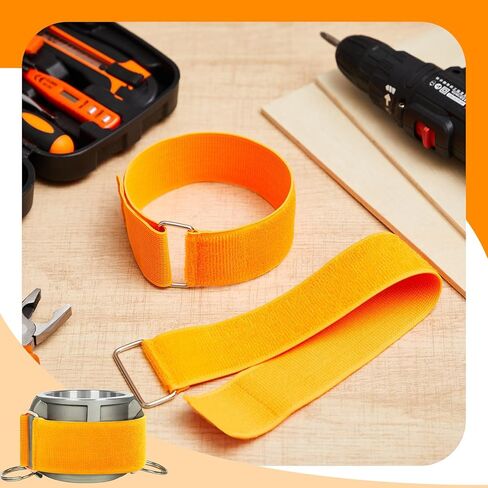 مجموعة من 6 قطع من SATINIOR مقاس 2 بوصة × 18.5 بوصة وشريط فيلكرو قابل للتعديل مع إبزيم معدني وحزام أمان قابل لإعادة الاستخدام وأشرطة تأمين متعددة الأغراض من النايلون تناسب تركيب أخدود الكاميرا مقاس 3 بوصات in Kuwait