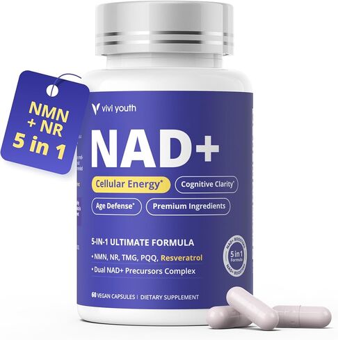 NAD+ Supplement for Women & Men – Multi-Pathway NAD Booster for Energy, Focus & Metabolic Health – with NMN 250mg, NR 100mg, Resveratrol, PQQ & Betaine in Saudi Arabia