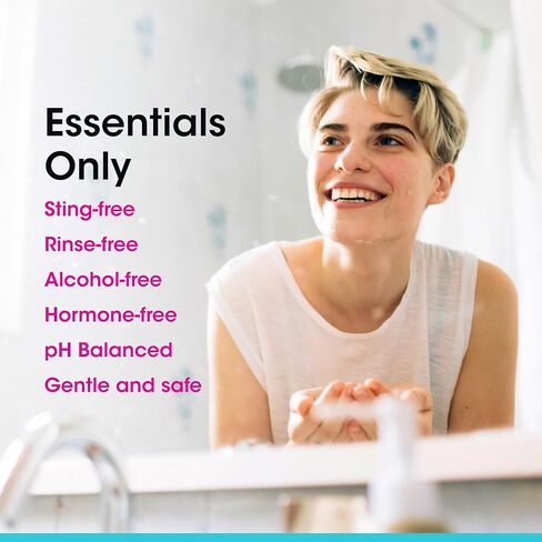 vh Essentials رذاذ التطهير الحميم مع حمض هيبوكلوروس 3 أوقية سائلة - منظف أنثوي لطيف ومتوازن لدرجة الحموضة للتحكم في الرائحة والنضارة والراحة - خالي من الكحول وخالي من اللدغة in Kuwait