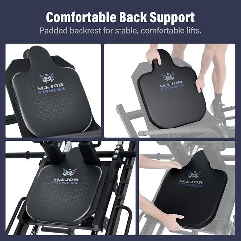 Major Fitness Drone S1 Leg Press Hack Squat Machine, All-in-One Lower Body Strength Training Machine for Home Gym, Adjustable Leg Press, Linear Bearing System, Back Support Cushion in Saudi Arabia