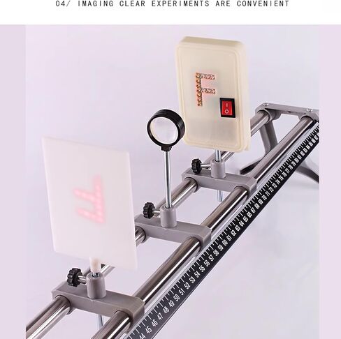 Laboratory Appliance Optics Equipment Tool, Physical Optical Bench Set with Metal Base, Easy Assembly Detachable and Clearly Graduated, for Measure Focal Lengths in Kuwait