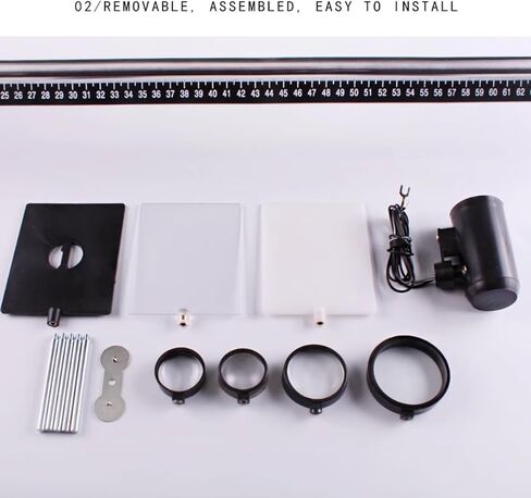 Laboratory Appliance Optics Equipment Tool, Physical Optical Bench Set with Metal Base, Easy Assembly Detachable and Clearly Graduated, for Measure Focal Lengths in Kuwait