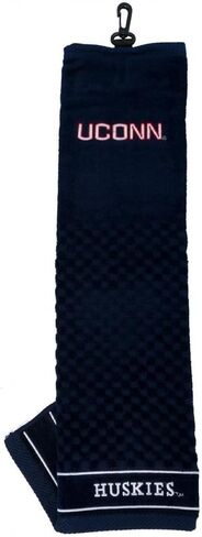 NCAA UConn Huskies Navy Blue Embroidered Team Logo Tri-Fold Towel in Kuwait