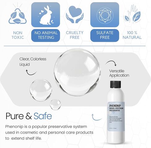 Phenonip (1 Ounces / 30 mL), Phenonip Natural Preservative for Lotion, Cream, Phenonip Organic Preservative DIY Lotion and Scrub by Talsen Chemicals in Saudi Arabia