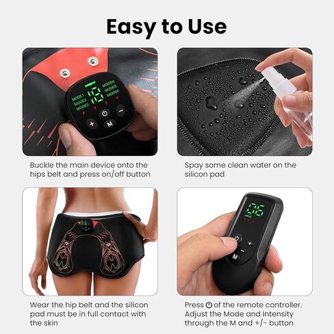 Hip Trainer Glute Muscle Stimulator Belt, Butt Lifting Muscle Toner Machine for Lifting Hips, Home Workout Equipment for Men Women in Kuwait
