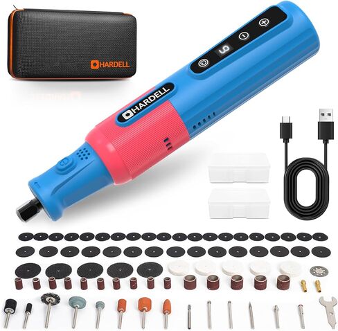 200W Corded Rotary Tool Kit with Fine Speed Control & Flex Shaft 8000-40000 RPM Digital Display, 155Pcs Accessories for Crafting, Cutting, Sanding, Polishing, Drilling, Carving, DIY Projects in Kuwait