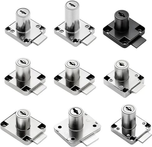 Furniture Door Lock Letter Cam Locks Hardware Solid 1Pcs(Black 19x32) in Saudi Arabia