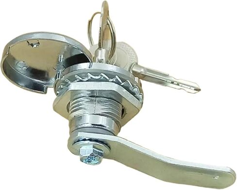 Furniture Hardware Cylinder Door Padlock Drawer Lock Zinc Alloy + 2 Keys 1Pcs(90 Degree) in Saudi Arabia