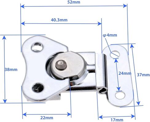 Toggle Latch Catch Clamp Wooden Box Case Packing Lock Twist 52 * 38mm 2Pcs in Saudi Arabia