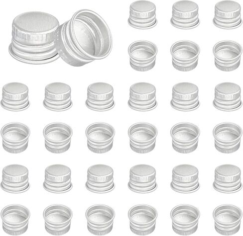 PATIKIL 70mm Metal Round Screw Lids, 36 Pcs Aluminum Mason Jar Lids Screw Top Caps for Lab Home Storage Jars Gallon Jugs Glass Snack Containers Liquid Storage, Silver Tone in Saudi Arabia