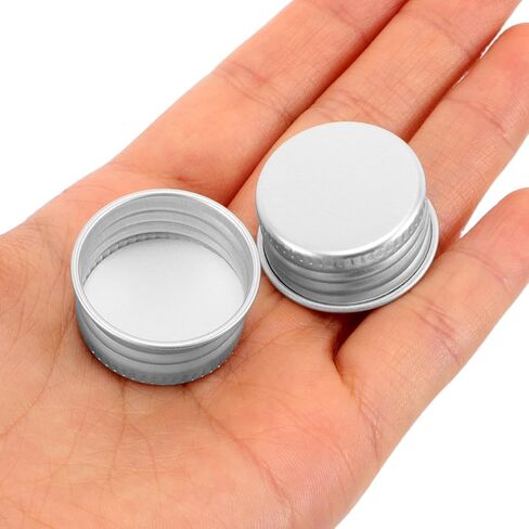OUNONA Leakproof Bottle Caps 50-Pack Mini Screw Top Aluminum Lids with Airtight Seal for Glass Bottles and Liquid Containers Replacement Covers in Saudi Arabia