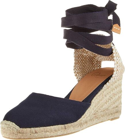 Castaner Women's Carina 60mm Wedge Espadrille Sandal ، Azul Oxford ، 5 in Kuwait