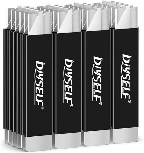 DIYSELF Box Cutters, 12 Pack Box Cutter Retractable, Box Cutters Knife with Single Edge Razor Blade, Utility Knife All Metal Shell, Letter Opener for Packages, Boxes, and Paper in Saudi Arabia