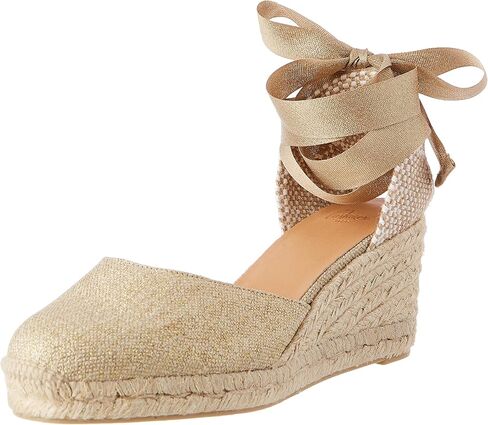 Castaner Women's Carina 60mm Wedge Espadrille Sandal ، Azul Oxford ، 5 in Kuwait