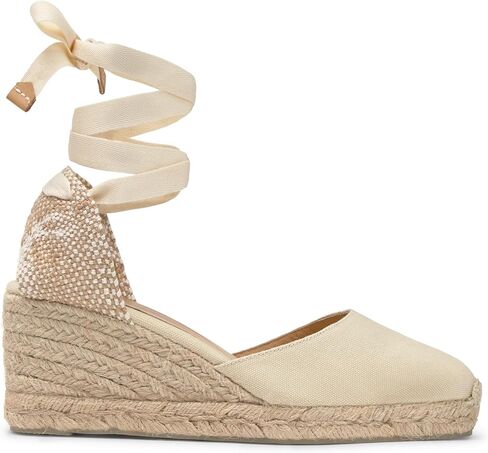 Castaner Women's Carina 60mm Wedge Espadrille Sandal ، Azul Oxford ، 5 in Kuwait