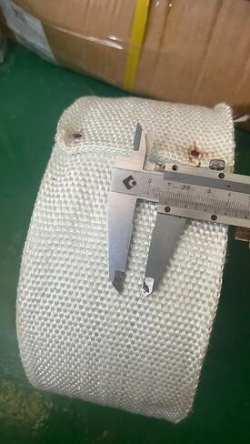 حشية حزام شريط من الألياف الزجاجية من Gemmy Heart مقاومة للحريق ودرجات الحرارة العالية W200mmxL30mxT2mm (W200mmxL30mxT2mm) in Kuwait